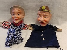 2 alte Handpuppen