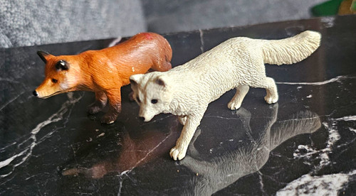 Tierfiguren fuchs von - 2x,