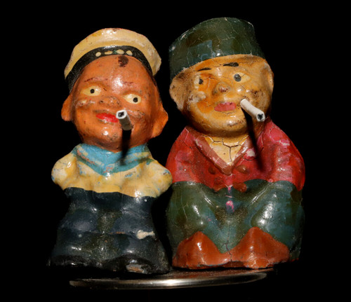 Stück alte ddr raucherfigur - stück,